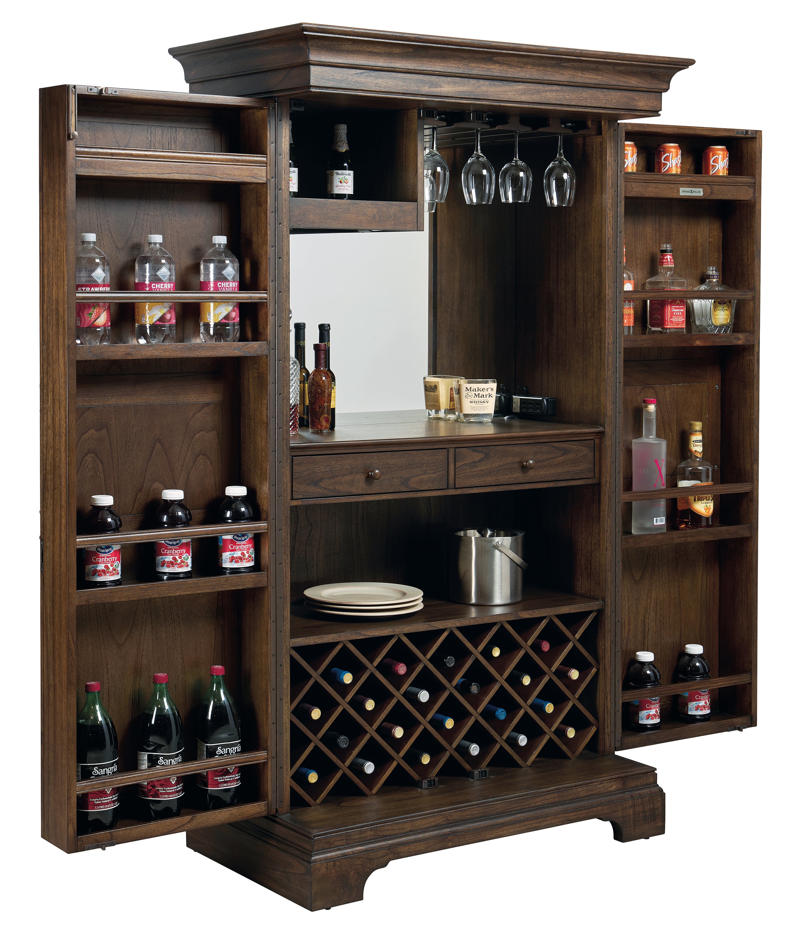 Howard Miller 695263 Contemporary Passport III Wine and Bar
