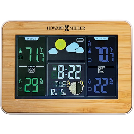 Bamboo Weather Station Alarm Clock