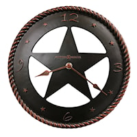 Rustic Maverick Wall Clock