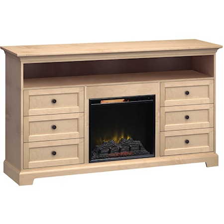 72"Wide/41"Extra Tall Fireplace TV Console