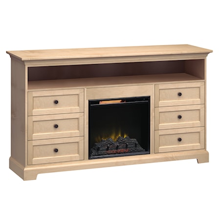 72"Wide/41"Extra Tall Fireplace TV Console