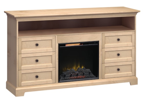 72"Wide/41"Extra Tall Fireplace TV Console