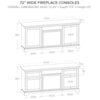Howard Miller Howard Miller 72" Fireplace TV Console