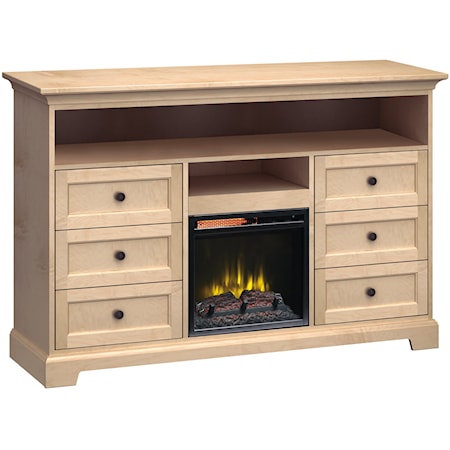 63"Wide/41"Extra Tall Fireplace TV Console