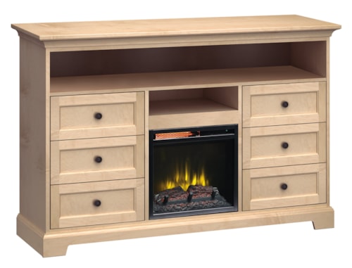63"Wide/41"Extra Tall Fireplace TV Console