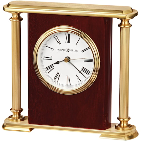 Rosewood Encore Bracket Tabletop Clock