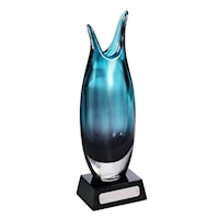 Casual Dream Vase with Glossy Black Base