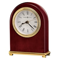 Rosewood Arch Tabletop Clock