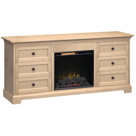 72" Fireplace TV Console