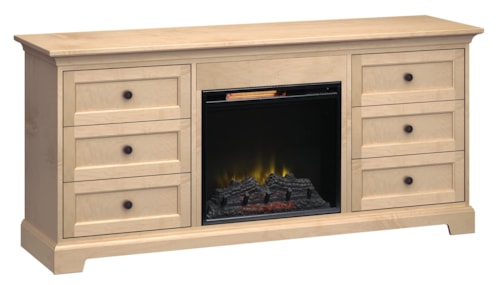 72" Fireplace TV Console