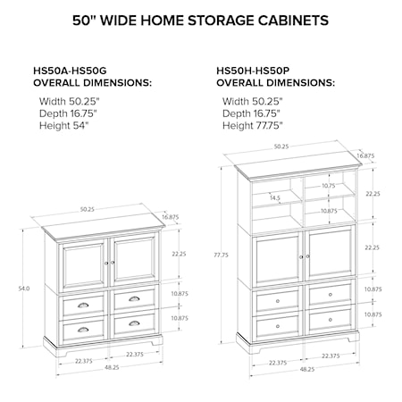 50&quot; Home Storage Cabinet