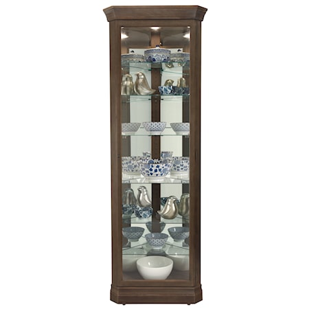 Delia Corner Curio Cabinet