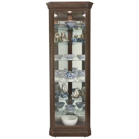 Delia Corner Curio Cabinet