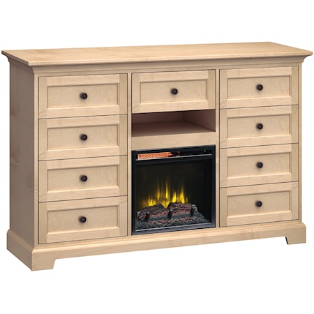 63"Wide/41"Extra Tall Fireplace TV Console