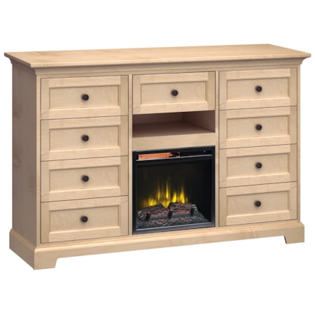 63"Wide/41"Extra Tall Fireplace TV Console