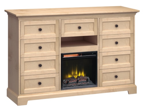 63"Wide/41"Extra Tall Fireplace TV Console