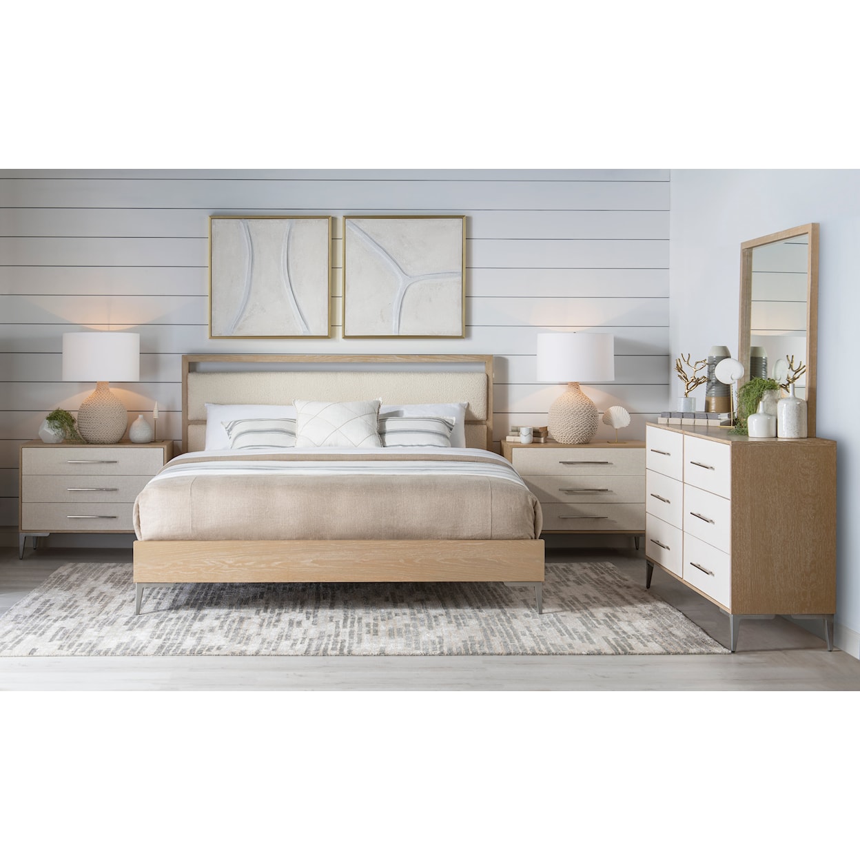 Legacy Classic Biscayne California King Upholstered Panel Bed