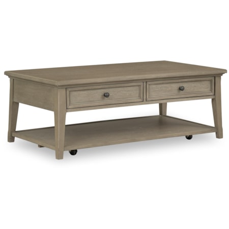 Cocktail Table with Casters