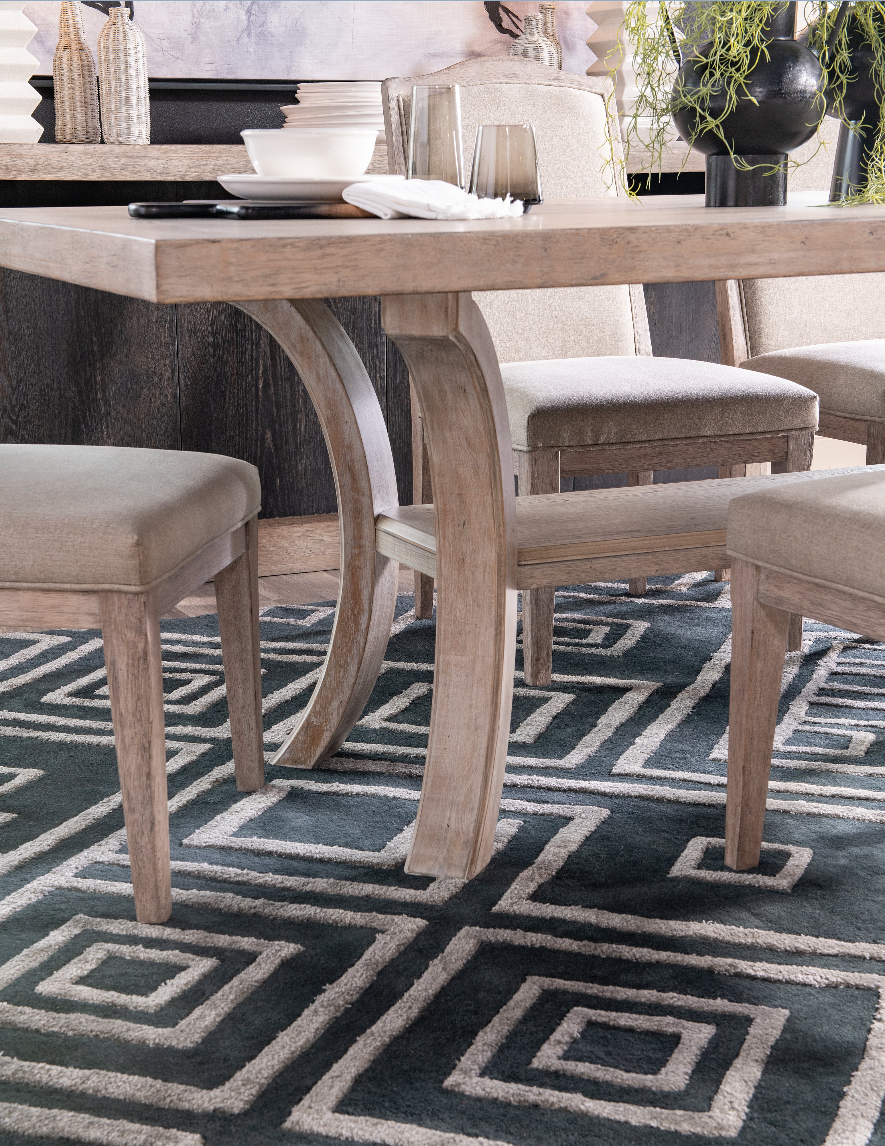 Legacy Classic Halifax 2400622 Transitional Trestle Dining Table EFO