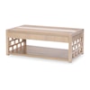 Legacy Classic Biscayne Cocktail Table with Travertine Insert