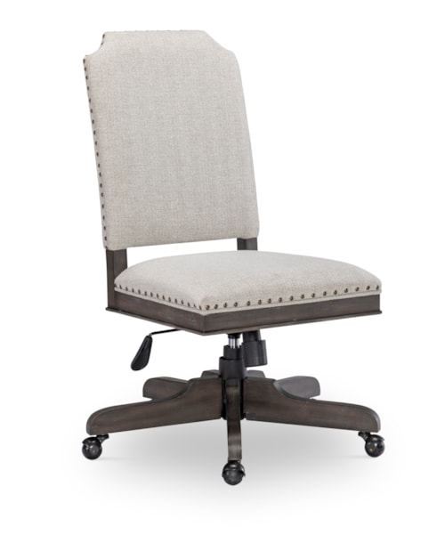 Transitional Adjustable Upholstered Office Chair