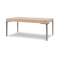 Contemporary Dining Table with Two-Tone Finish