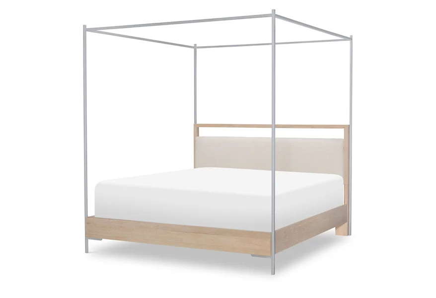 Biscayne Upholstered King Canopy Bed by Legacy Classic at Pilgrim Furniture City