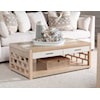 Legacy Classic Biscayne Cocktail Table with Travertine Insert