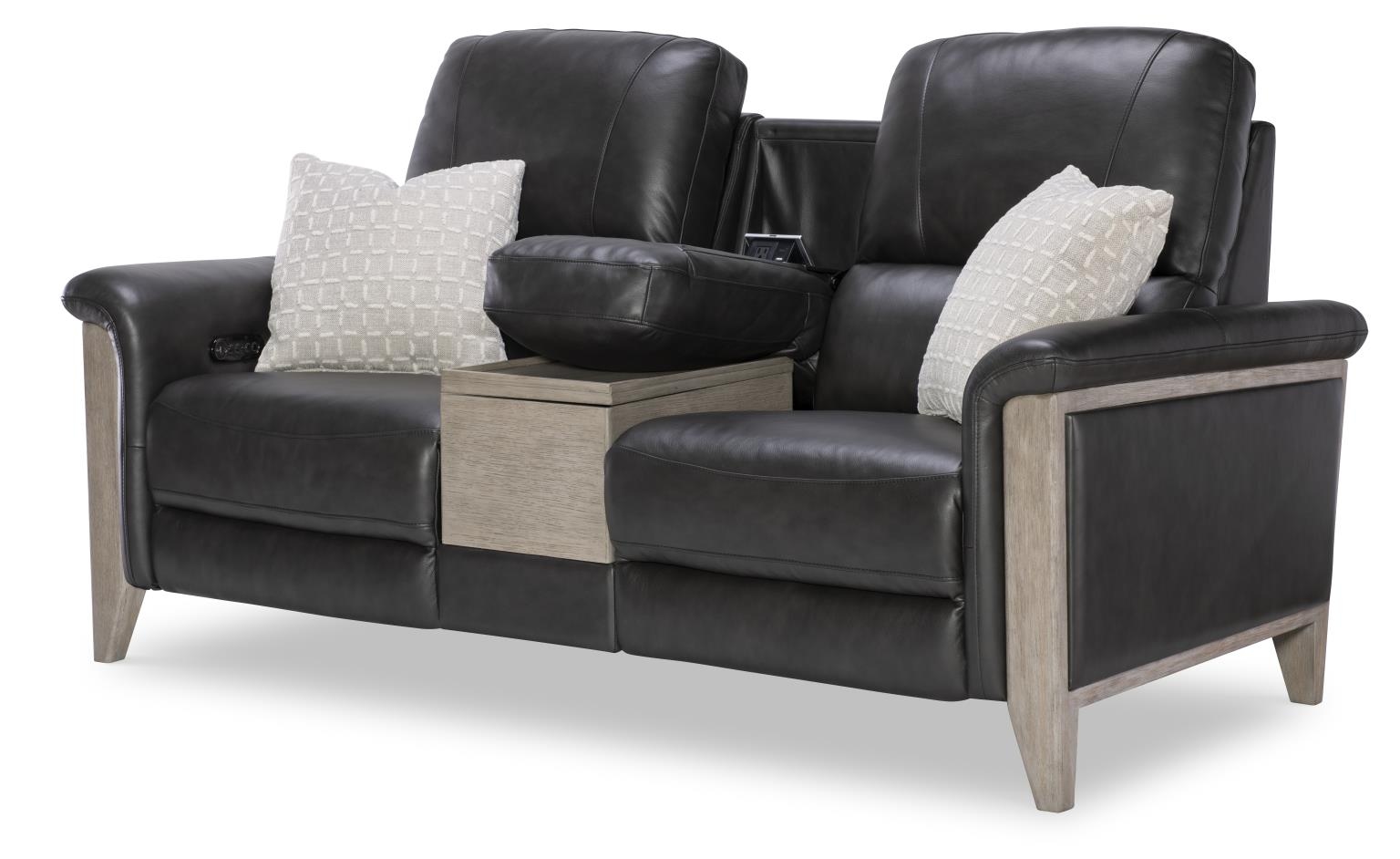 Legacy Classic ESME RAVELLO IRON Hi Leg Power Leather Match Loveseat