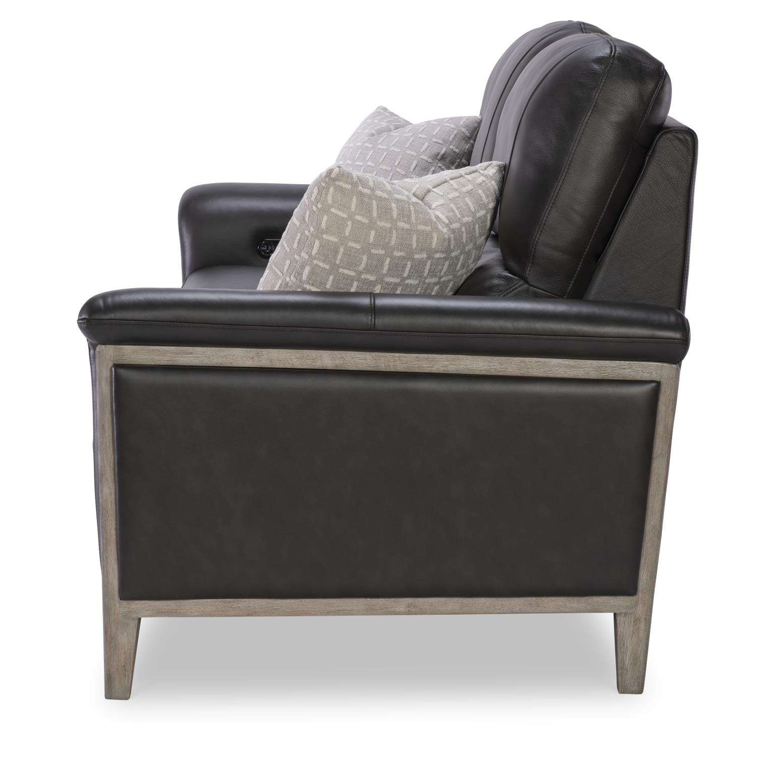 Legacy Classic ESME RAVELLO IRON Hi Leg Leather Match Power Sofa