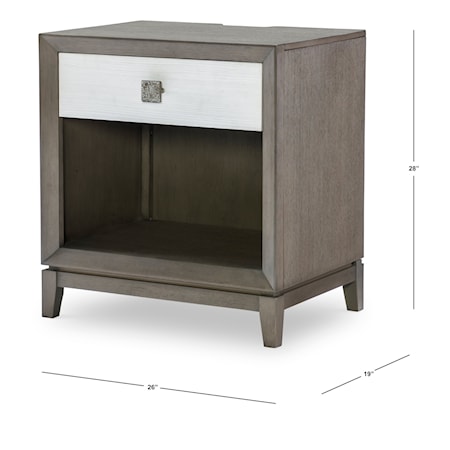 1-Drawer Open Nightstand