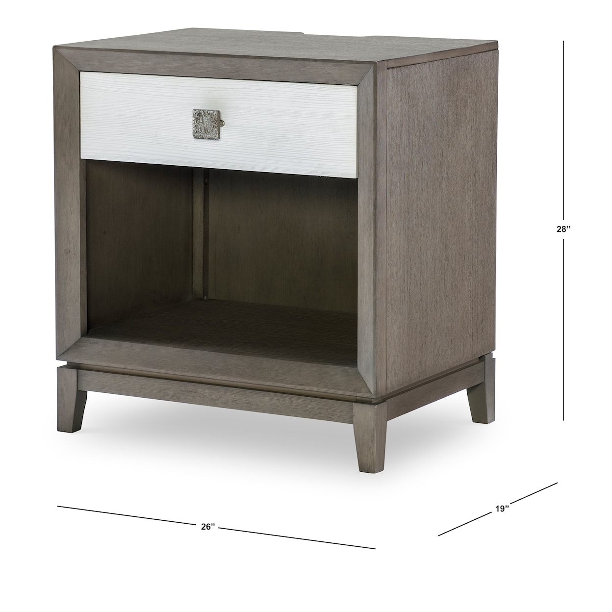 Legacy Classic TERRA LUNA 1-Drawer Open Nightstand