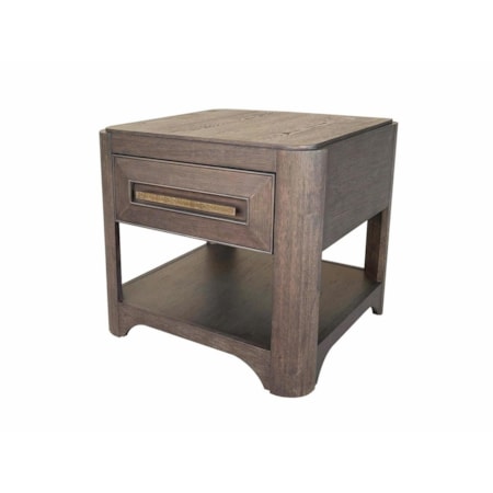 Square End Table w/Single Drawer