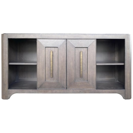 60" Media Console w/Sliding Doors