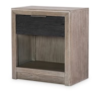 Rustic One Drawer Nightstand