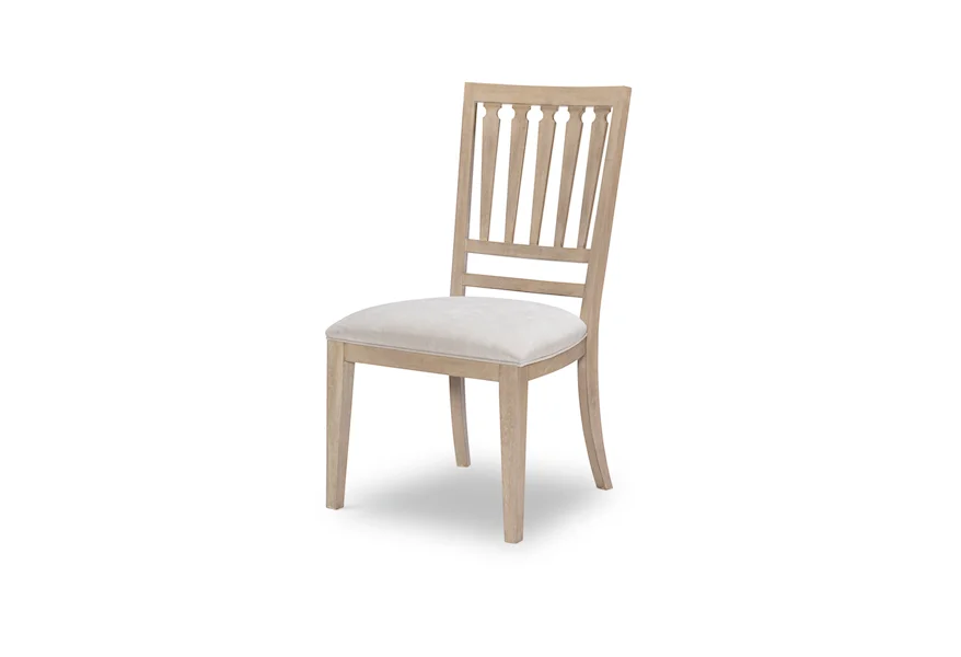 Edgewater Edgewater Slat Back Side Chair Wood Finish by Legacy Classic at Stoney Creek Furniture 