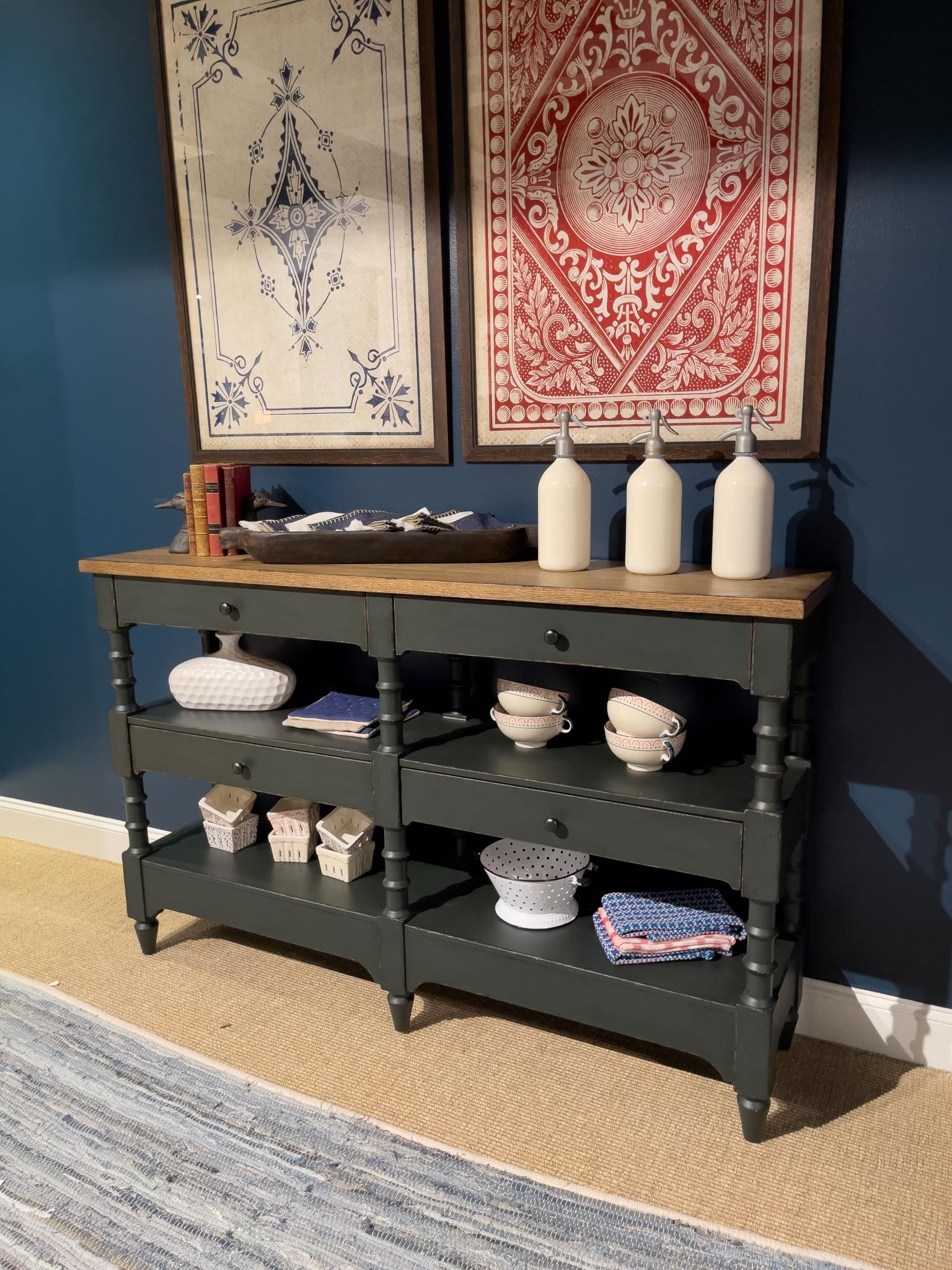 Legacy Classic Vintage Market Turned Bobbin Leg Console Table