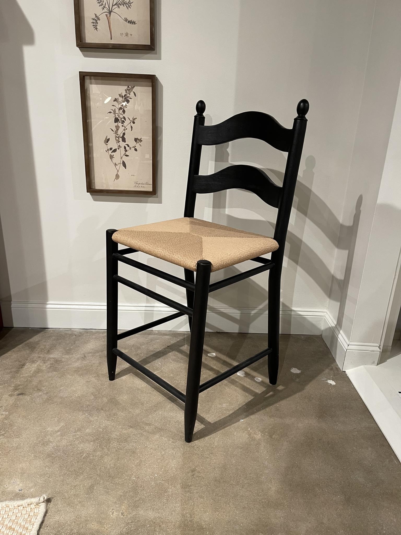 Legacy Classic Vintage Market Rush Seat Ladder Back Counter Height Chair