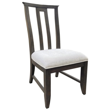 Wooden Side Chair w/Upholstered Seat