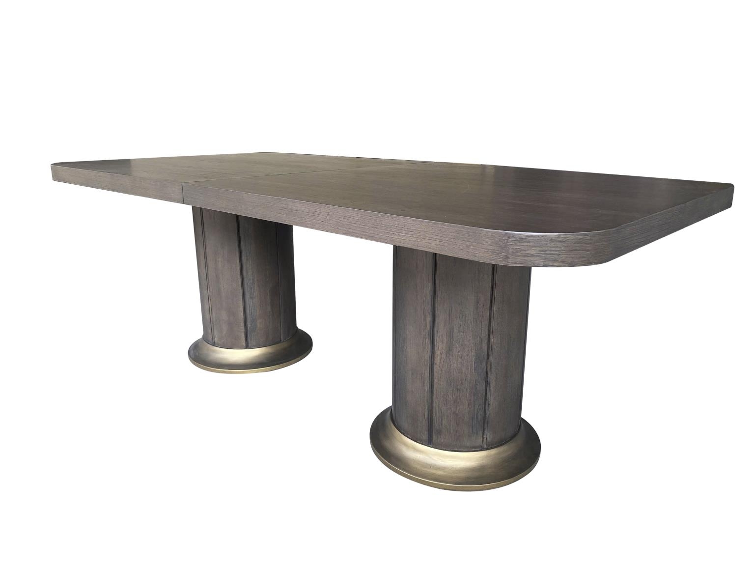 84" Double-Pedestal Extension Dining Table