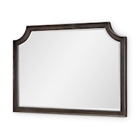 Farmhouse Beveled Mirror with Arched Frame