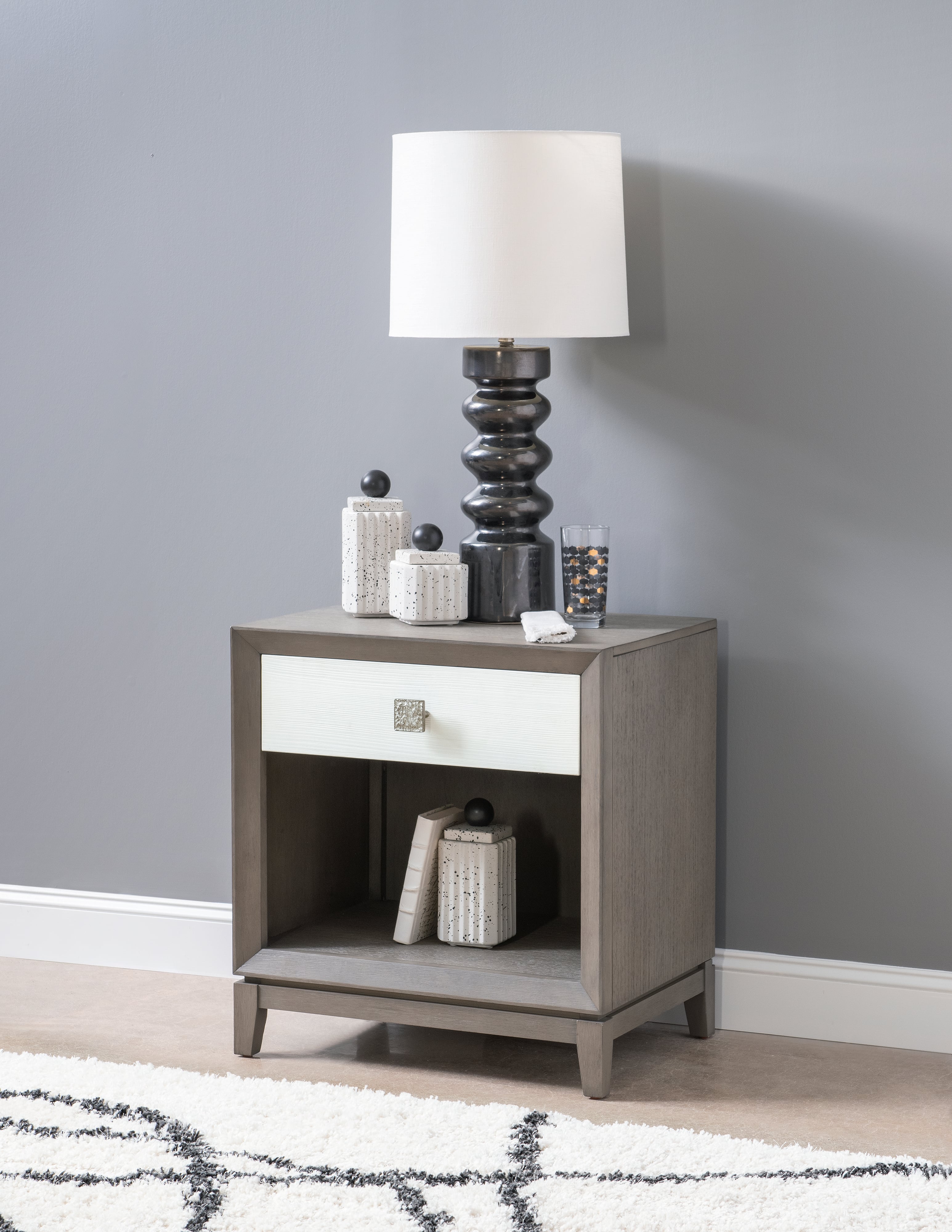 Legacy Classic TERRA LUNA 1-Drawer Open Nightstand