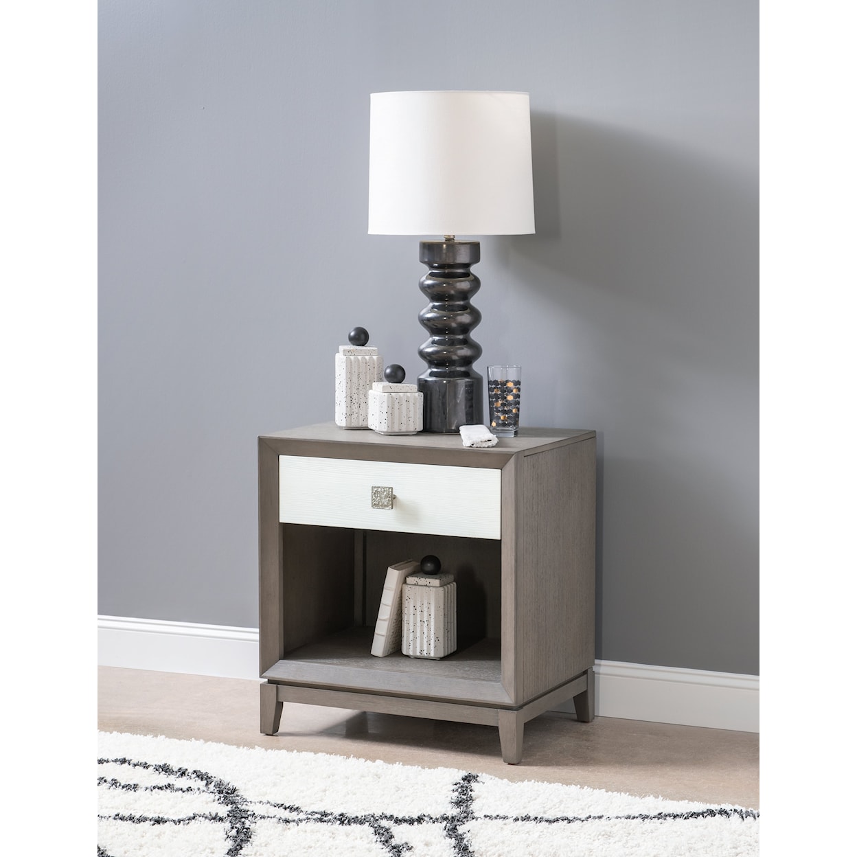 Legacy Classic TERRA LUNA 1-Drawer Open Nightstand