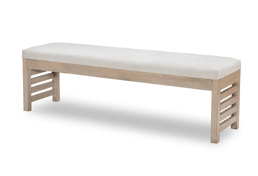 Edgewater Edgewater Uph Bench Wood Finish by Legacy Classic at Reeds Furniture