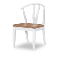 Modern Farmhouse Dining Side Chair with Wood Seat