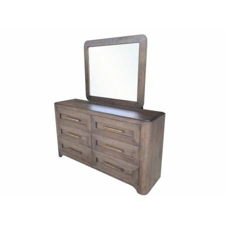 6-Drawer Dresser & Mirror Set