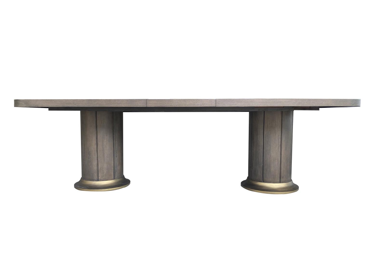 84" Double-Pedestal Extension Dining Table