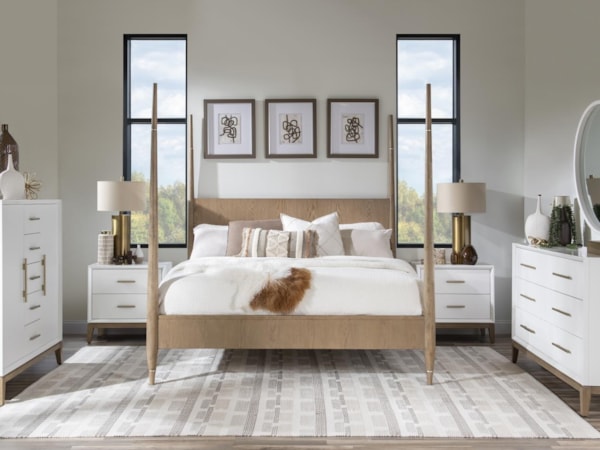 6-Piece Queen Poster Bedroom Set