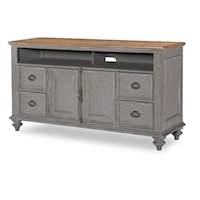 Farmhouse 62" Entertainment Console with 2-Doors