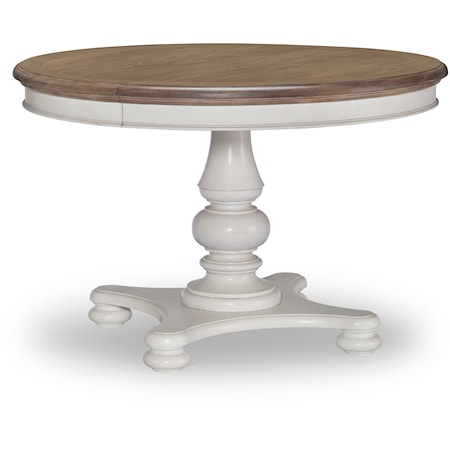 Farmdale Round To Oval Pedestal Table